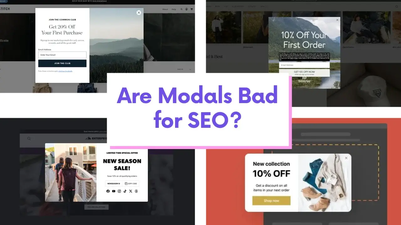 Are Modals Bad for SEO